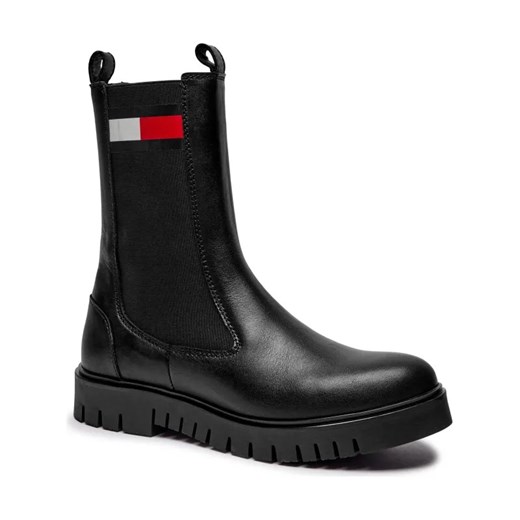 Tommy Jeans Skórzane sztyblety ze sklepu Gomez Fashion Store w kategorii Botki - zdjęcie 184308680