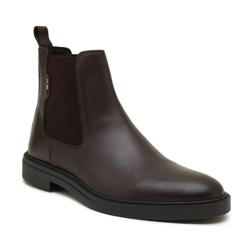 BOSS BLACK Skórzane sztyblety Calev_Cheb ze sklepu Gomez Fashion Store w kategorii Buty zimowe męskie - zdjęcie 184308763