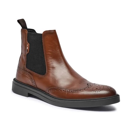 BOSS BLACK Skórzane sztyblety Calev ze sklepu Gomez Fashion Store w kategorii Buty zimowe męskie - zdjęcie 184308831