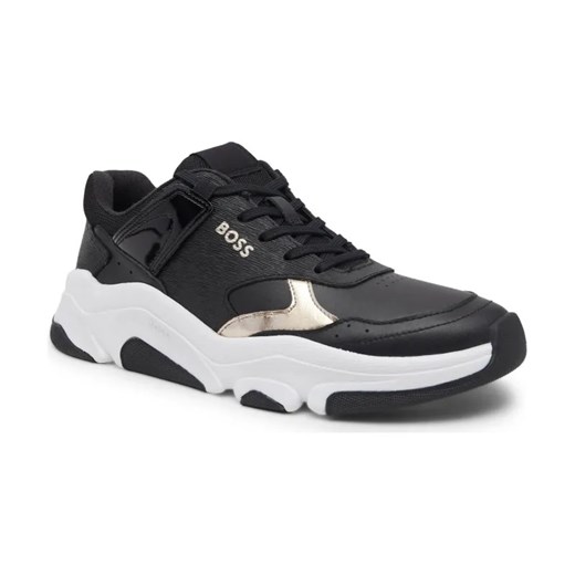 BOSS BLACK Sneakersy Asher | z dodatkiem skóry ze sklepu Gomez Fashion Store w kategorii Buty sportowe męskie - zdjęcie 184308883