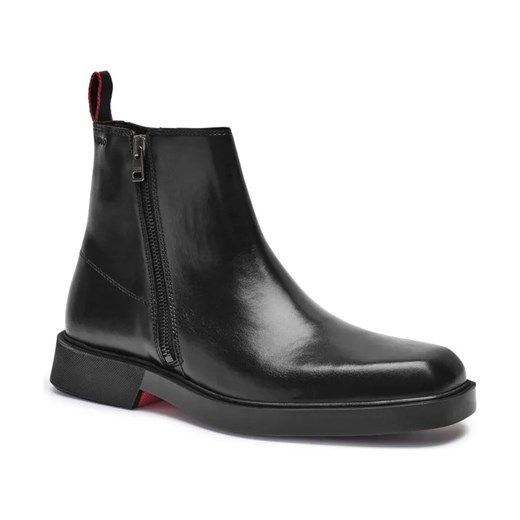 HUGO Skórzane buty wysokie IKER ze sklepu Gomez Fashion Store w kategorii Buty zimowe męskie - zdjęcie 184308934
