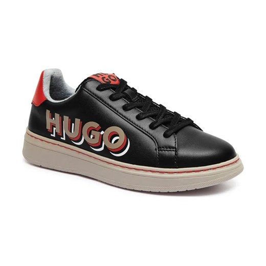 HUGO KIDS Skórzane sneakersy ze sklepu Gomez Fashion Store w kategorii Buty sportowe dziecięce - zdjęcie 184309010
