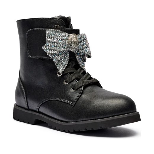 Kurt Geiger Skórzane botki KENSINGTON STRAP BOW ze sklepu Gomez Fashion Store w kategorii Buty zimowe dziecięce - zdjęcie 184309153