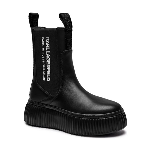 Karl Lagerfeld Skórzane sztyblety KREEPER LO ze sklepu Gomez Fashion Store w kategorii Botki - zdjęcie 184309193