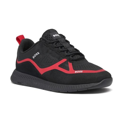 BOSS BLACK Sneakersy Titanium | z dodatkiem skóry ze sklepu Gomez Fashion Store w kategorii Buty sportowe męskie - zdjęcie 184309303