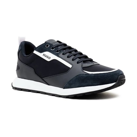 HUGO Sneakersy Icelin_Runn_nypu A_N | z dodatkiem skóry ze sklepu Gomez Fashion Store w kategorii Buty sportowe męskie - zdjęcie 184309304