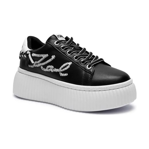 Karl Lagerfeld Skórzane sneakersy KREEPER LO Whipstitch Lo Lace ze sklepu Gomez Fashion Store w kategorii Buty sportowe damskie - zdjęcie 184309322