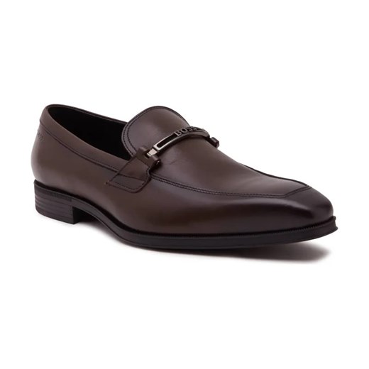 BOSS BLACK Skórzane loafersy Theon_Loaf_buhw ze sklepu Gomez Fashion Store w kategorii Mokasyny męskie - zdjęcie 184309361