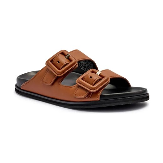 BOSS BLACK Skórzane klapki Freyah ze sklepu Gomez Fashion Store w kategorii Klapki damskie - zdjęcie 184309710