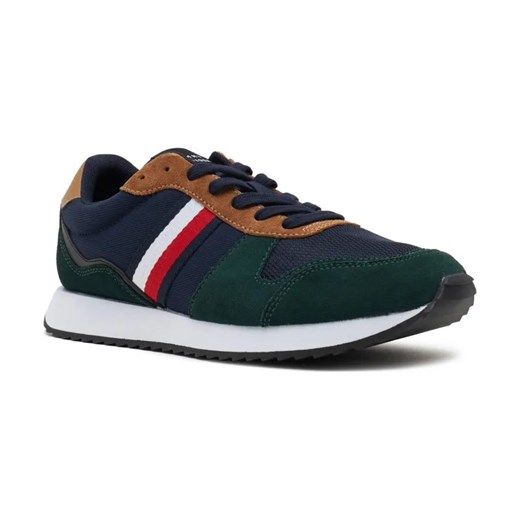 Tommy Hilfiger Sneakersy RUNNER EVO MIX ESS | z dodatkiem skóry ze sklepu Gomez Fashion Store w kategorii Buty sportowe męskie - zdjęcie 184309792