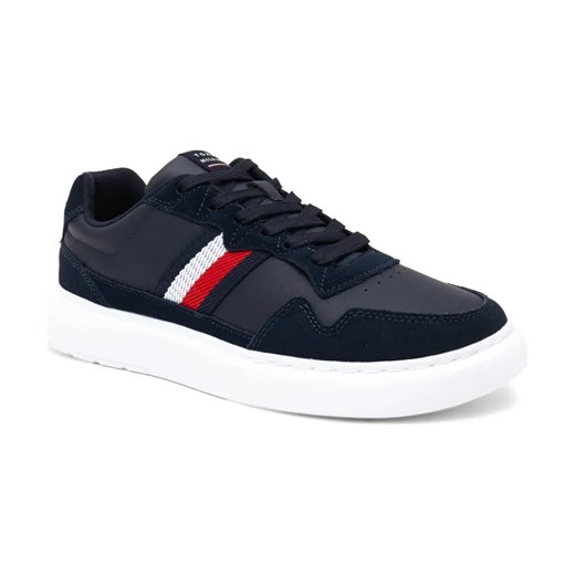 Tommy Hilfiger Skórzane sneakersy LIGHTWEIGHT LEATHER MIX CUP ze sklepu Gomez Fashion Store w kategorii Buty sportowe męskie - zdjęcie 184309802