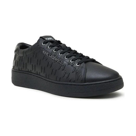 Karl Lagerfeld Skórzane sneakersy KOURT III Monogram Emboss Lo ze sklepu Gomez Fashion Store w kategorii Buty sportowe męskie - zdjęcie 184309840