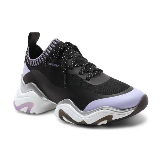 Karl Lagerfeld Sneakersy GEMINI Knit Sock Lo | z dodatkiem skóry ze sklepu Gomez Fashion Store w kategorii Buty sportowe damskie - zdjęcie 184309892