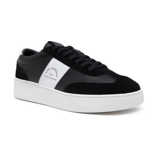 Karl Lagerfeld Skórzane sneakersy KOURT III Maison Band Lo Lace ze sklepu Gomez Fashion Store w kategorii Buty sportowe męskie - zdjęcie 184309981