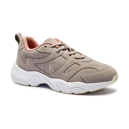 Calvin Klein Jeans Skórzane sneakersy Retro Tennis ze sklepu Gomez Fashion Store w kategorii Buty sportowe damskie - zdjęcie 184309993