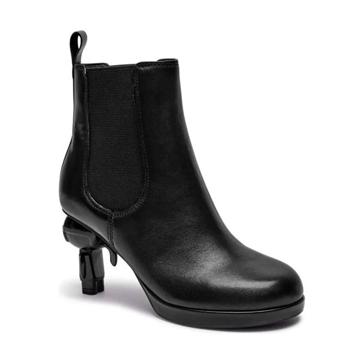 Karl Lagerfeld Skórzane botki na słupku IKON ISLAND ze sklepu Gomez Fashion Store w kategorii Botki - zdjęcie 184310020