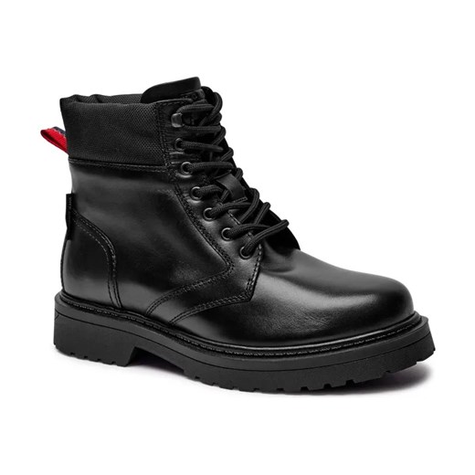 Tommy Jeans Skórzane trapery TJM LACE UP BOOT ze sklepu Gomez Fashion Store w kategorii Buty zimowe męskie - zdjęcie 184310053