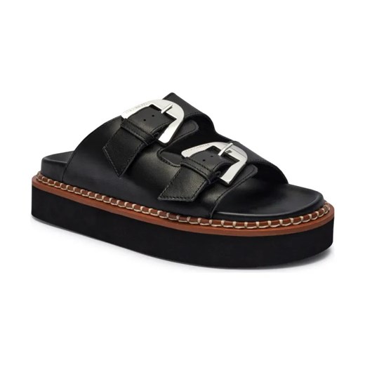 Coccinelle Skórzane klapki MAGALU ze sklepu Gomez Fashion Store w kategorii Klapki damskie - zdjęcie 184310102
