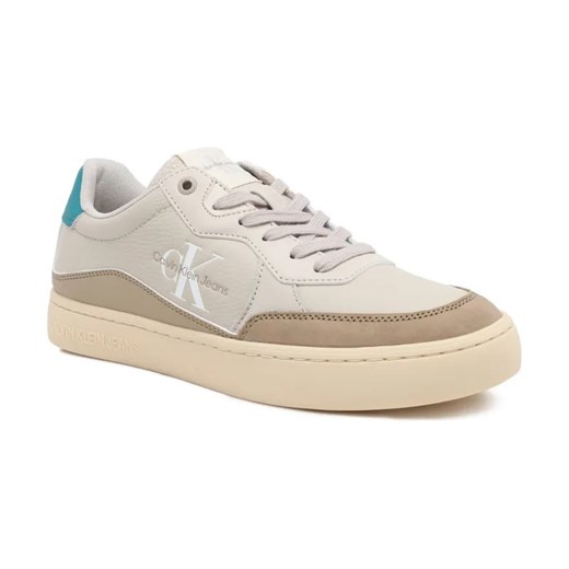 Calvin Klein Jeans Skórzane sneakersy CLASSIC CUPSOLE LOW LTH ML FAD ze sklepu Gomez Fashion Store w kategorii Buty sportowe męskie - zdjęcie 184310161