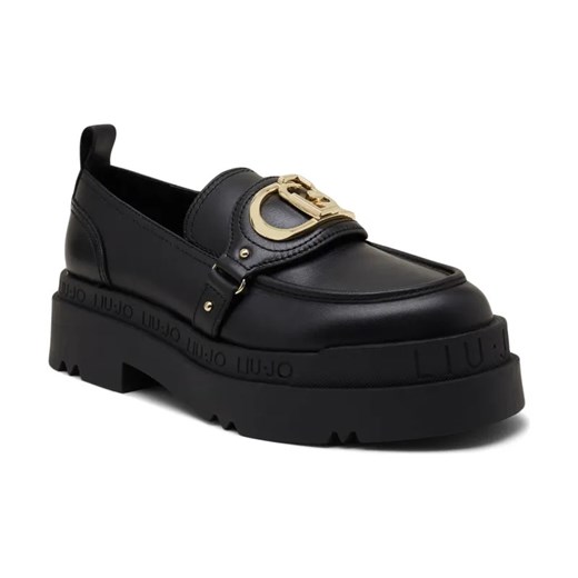 Liu Jo Skórzane mokasyny LOVE 41 ze sklepu Gomez Fashion Store w kategorii Mokasyny damskie - zdjęcie 184310170