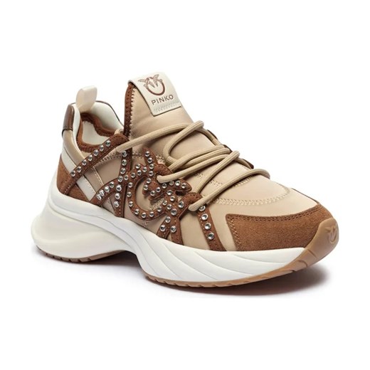 Pinko Sneakersy ARIEL 16 | z dodatkiem skóry ze sklepu Gomez Fashion Store w kategorii Buty sportowe damskie - zdjęcie 184310200