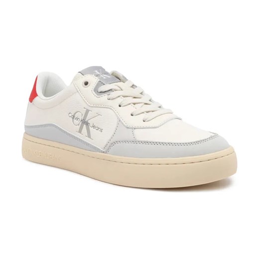 Calvin Klein Jeans Skórzane sneakersy CLASSIC CUPSOLE LOW LTH ML FAD ze sklepu Gomez Fashion Store w kategorii Buty sportowe męskie - zdjęcie 184310262