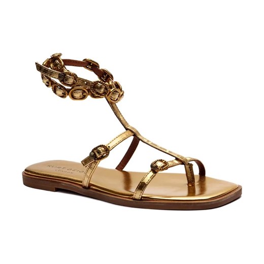 Kurt Geiger Skórzane sandały REGENT FLAT GLADIATOR ze sklepu Gomez Fashion Store w kategorii Sandały damskie - zdjęcie 184310282