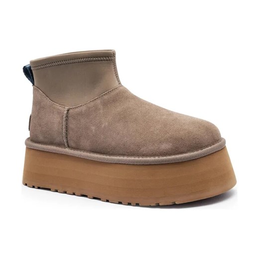 UGG Skórzane śniegowce Classic Mini Dipper | z dodatkiem wełny ze sklepu Gomez Fashion Store w kategorii Śniegowce damskie - zdjęcie 184310390