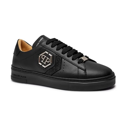Philipp Plein Skórzane sneakersy Strass Hexagon ze sklepu Gomez Fashion Store w kategorii Buty sportowe męskie - zdjęcie 184310682