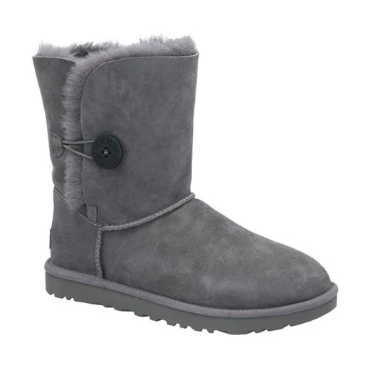 UGG Skórzane śniegowce W Bailey Button II | z dodatkiem wełny ze sklepu Gomez Fashion Store w kategorii Śniegowce damskie - zdjęcie 184310762