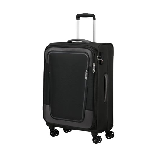 American Tourister Walizka pulsonic SPINNER 68/25 EXP TSA ASPHALT ze sklepu Gomez Fashion Store w kategorii Walizki - zdjęcie 184310864