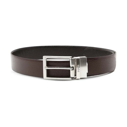 BOSS BLACK Skórzany dwustronny pasek Ollie-NDS_Sr35_gr ze sklepu Gomez Fashion Store w kategorii Paski męskie - zdjęcie 184310884