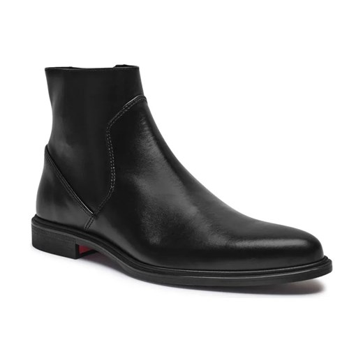 HUGO Skórzane buty wysokie Kerr ze sklepu Gomez Fashion Store w kategorii Buty zimowe męskie - zdjęcie 184310920