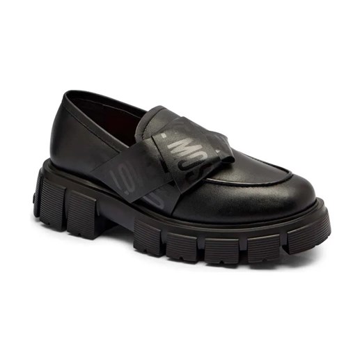 Love Moschino Skórzane loafersy ze sklepu Gomez Fashion Store w kategorii Półbuty damskie - zdjęcie 184311111