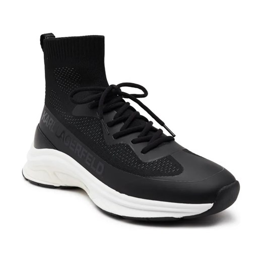 Karl Lagerfeld Sneakersy LUX FINESSE Hi Pull On Runner | z dodatkiem skóry ze sklepu Gomez Fashion Store w kategorii Buty sportowe męskie - zdjęcie 184311184