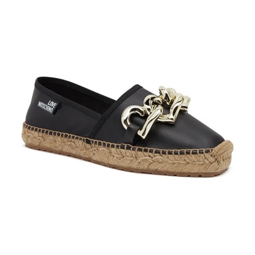 Love Moschino Skórzane espadryle ze sklepu Gomez Fashion Store w kategorii Espadryle damskie - zdjęcie 184311194