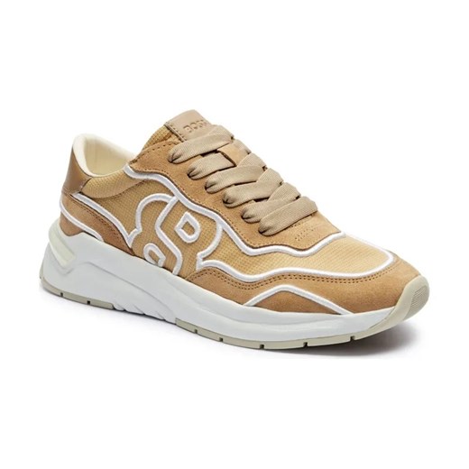 BOSS BLACK Sneakersy Skylar_Runn_mxembBB | z dodatkiem skóry ze sklepu Gomez Fashion Store w kategorii Buty sportowe damskie - zdjęcie 184311242