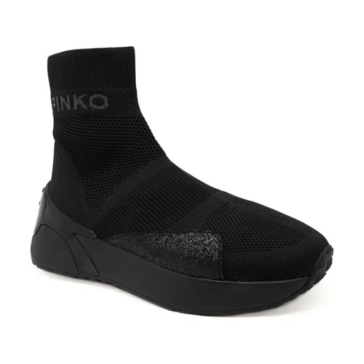 Pinko Sneakersy STOCKTON KNIT | z dodatkiem skóry ze sklepu Gomez Fashion Store w kategorii Buty sportowe damskie - zdjęcie 184311300