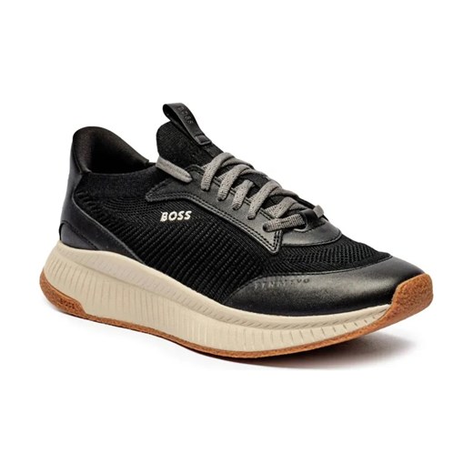 BOSS BLACK Sneakersy EVO_Slon | z dodatkiem skóry ze sklepu Gomez Fashion Store w kategorii Buty sportowe męskie - zdjęcie 184311533