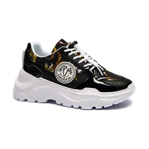Versace Jeans Couture Sneakersy | z dodatkiem skóry ze sklepu Gomez Fashion Store w kategorii Buty sportowe damskie - zdjęcie 184311602