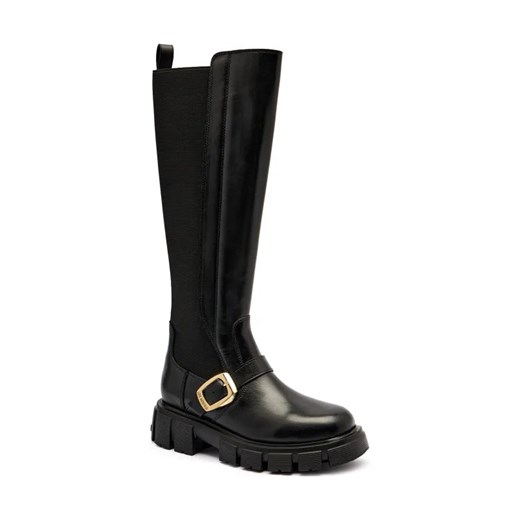 Love Moschino Skórzane oficerki ze sklepu Gomez Fashion Store w kategorii Kozaki damskie - zdjęcie 184311672