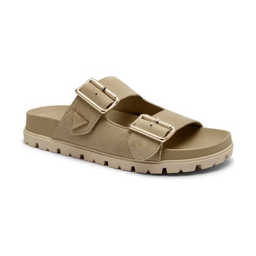 Guess Skórzane klapki FASTEN ze sklepu Gomez Fashion Store w kategorii Klapki damskie - zdjęcie 184311742
