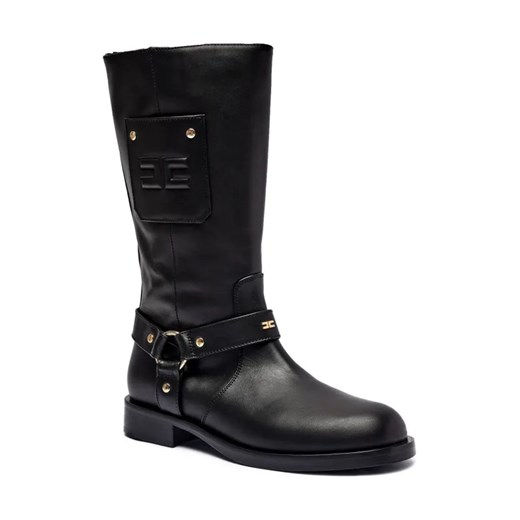 Elisabetta Franchi Skórzane kozaki ze sklepu Gomez Fashion Store w kategorii Buty zimowe dziecięce - zdjęcie 184311773