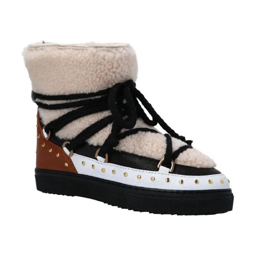 INUIKII Skórzane śniegowce CURLY ROCK | z dodatkiem wełny ze sklepu Gomez Fashion Store w kategorii Śniegowce damskie - zdjęcie 184312113