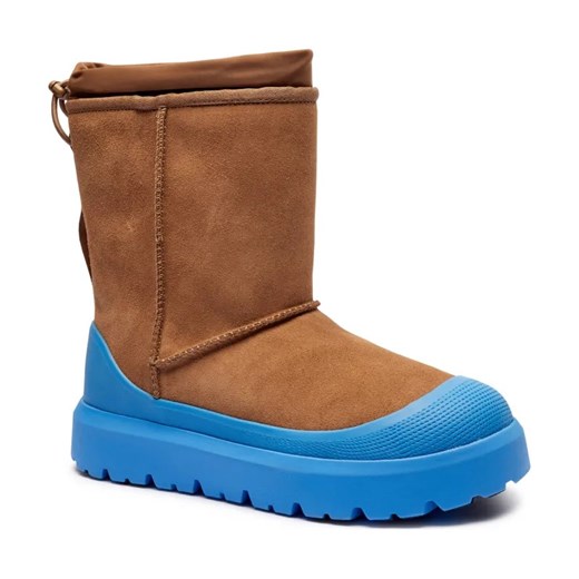 UGG Skórzane śniegowce CLASSIC SHORT WEATHER HYBRID ze sklepu Gomez Fashion Store w kategorii Buty zimowe męskie - zdjęcie 184312130