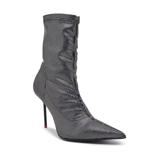 Pinko Botki WAGNER TRONCHETTO TESSUTO GIOI | z dodatkiem skóry ze sklepu Gomez Fashion Store w kategorii Botki - zdjęcie 184312140