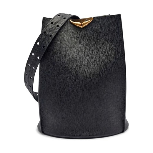 Zadig&Voltaire Skórzana torebka na ramię Borderline ze sklepu Gomez Fashion Store w kategorii Torby Shopper bag - zdjęcie 184312440