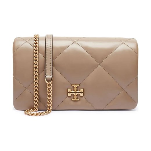 TORY BURCH Skórzana torebka na ramię Kira Diamond ze sklepu Gomez Fashion Store w kategorii Listonoszki - zdjęcie 184312510