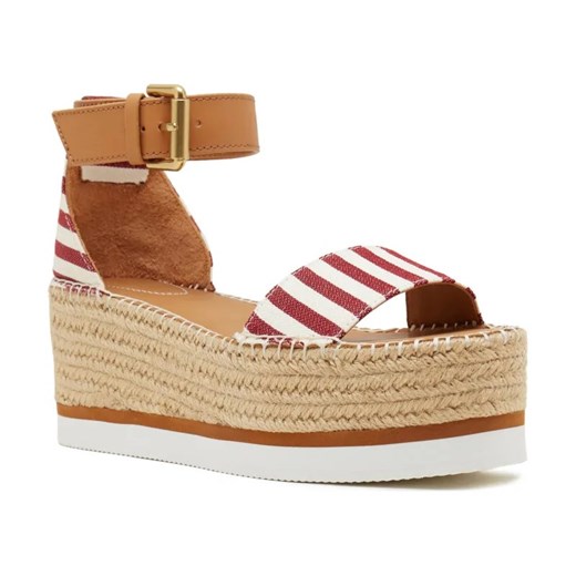 See By Chloé Koturny GLYN | z dodatkiem skóry ze sklepu Gomez Fashion Store w kategorii Espadryle damskie - zdjęcie 184312534