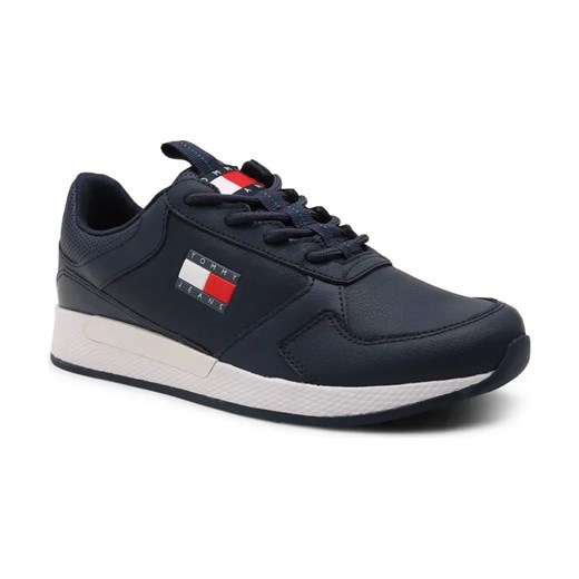 Tommy Jeans Skórzane sneakersy FLEXI RUNNER ze sklepu Gomez Fashion Store w kategorii Buty sportowe męskie - zdjęcie 184312591